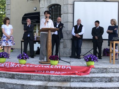 Madame Sophie Pantel à la signature officielle du MoU - Montpellier Management