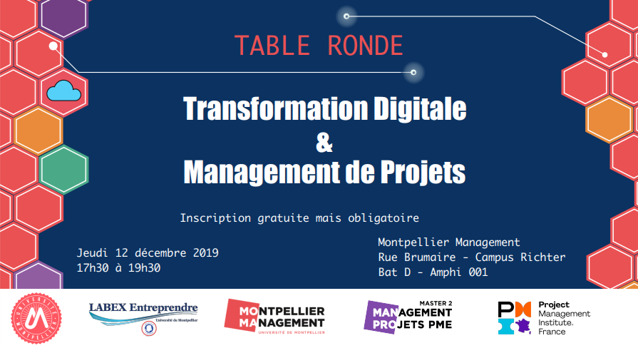 Table ronde : Transformation digitale & Management de projets - Montpellier Management