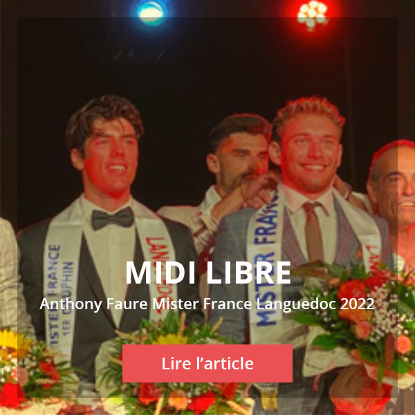 Midi Libre Anthony Faure Mister France Languedoc 2022