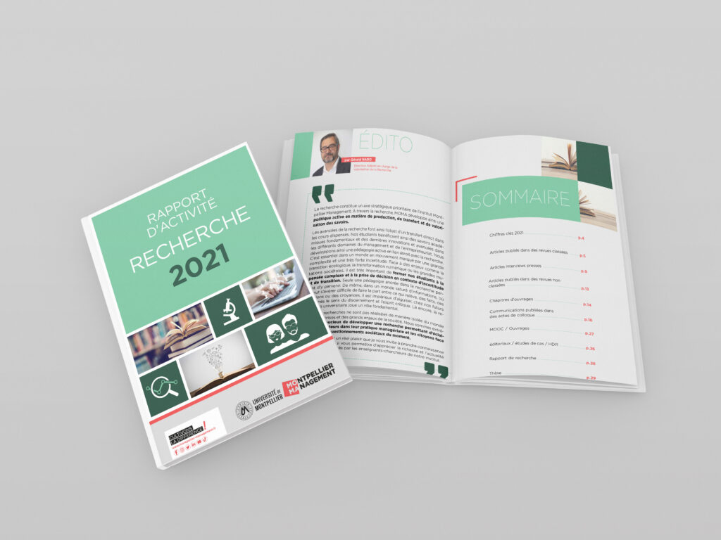Rapport d'activité de la recherche 2021 Rapport d'activité de la recherche 2021