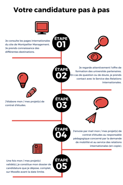 Votre candidature pas à pas