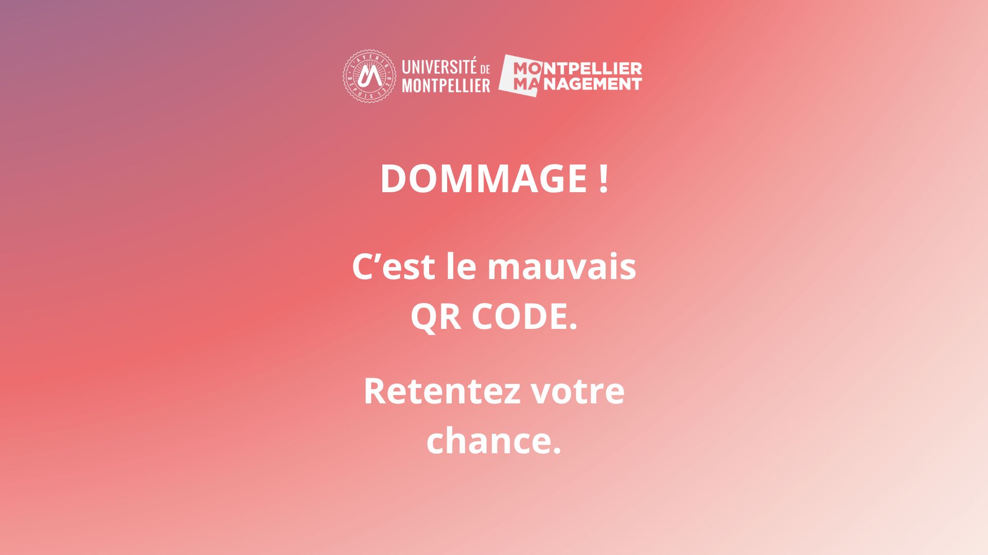 DOMMAGE qr code