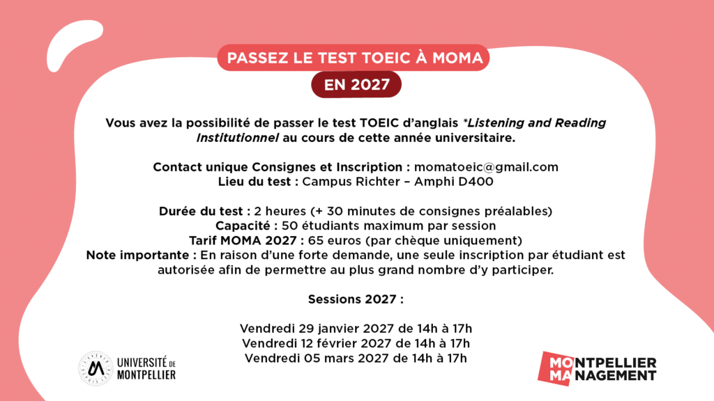 Tests TOIEC 2027