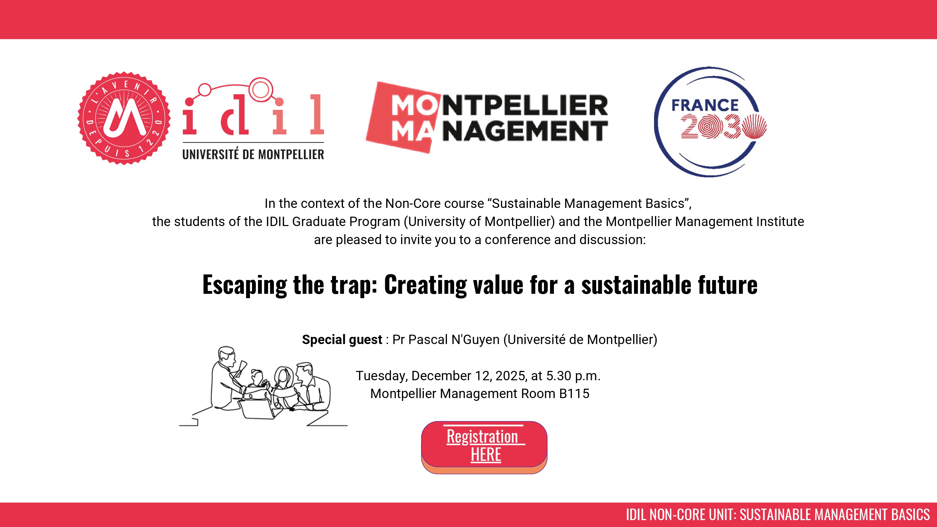 Conférence Management et soutenabilité - Montpellier Management - 12 décembre 2025 - IDIL