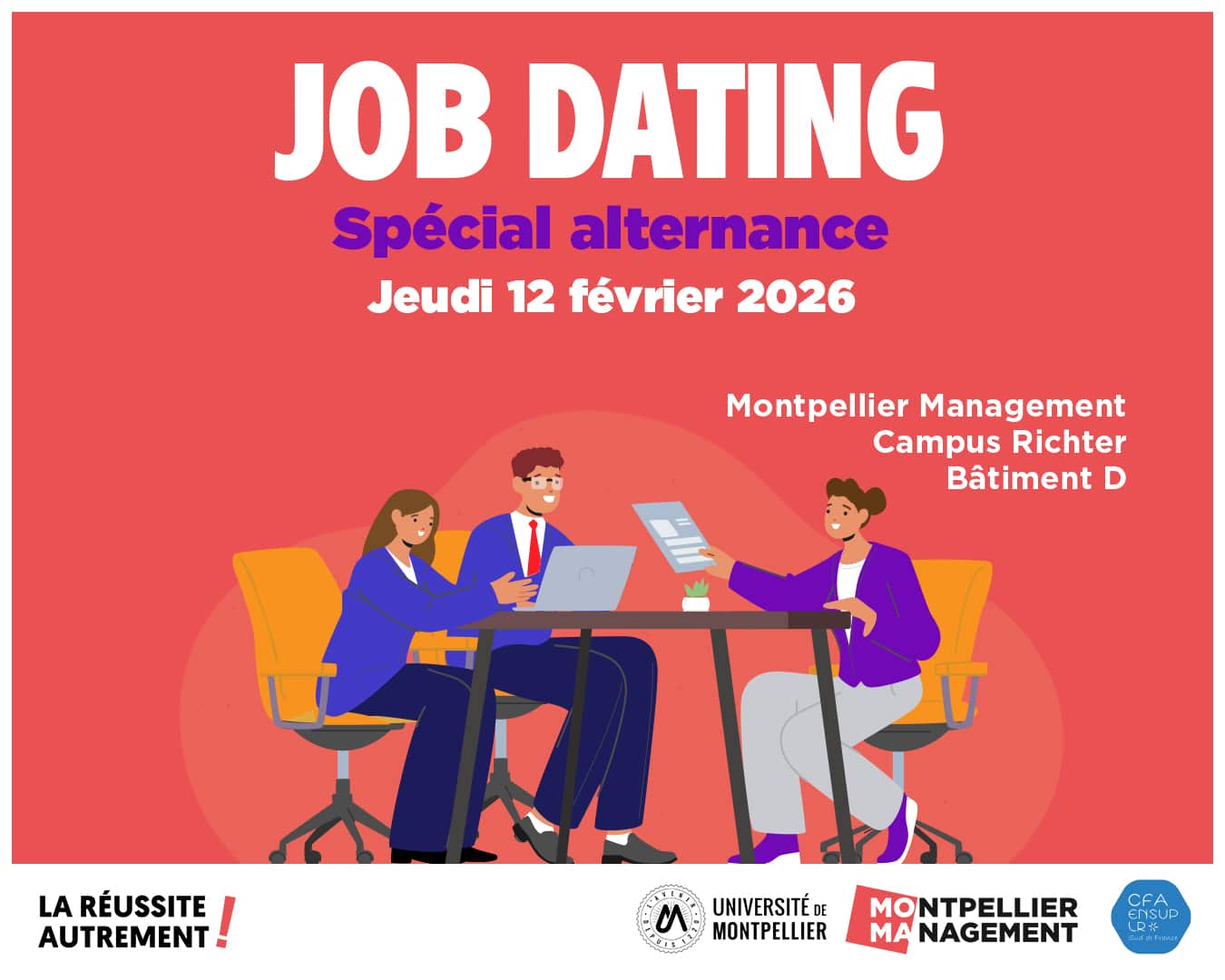 Job dating spécial alternance du jeudi 12 février 2026
