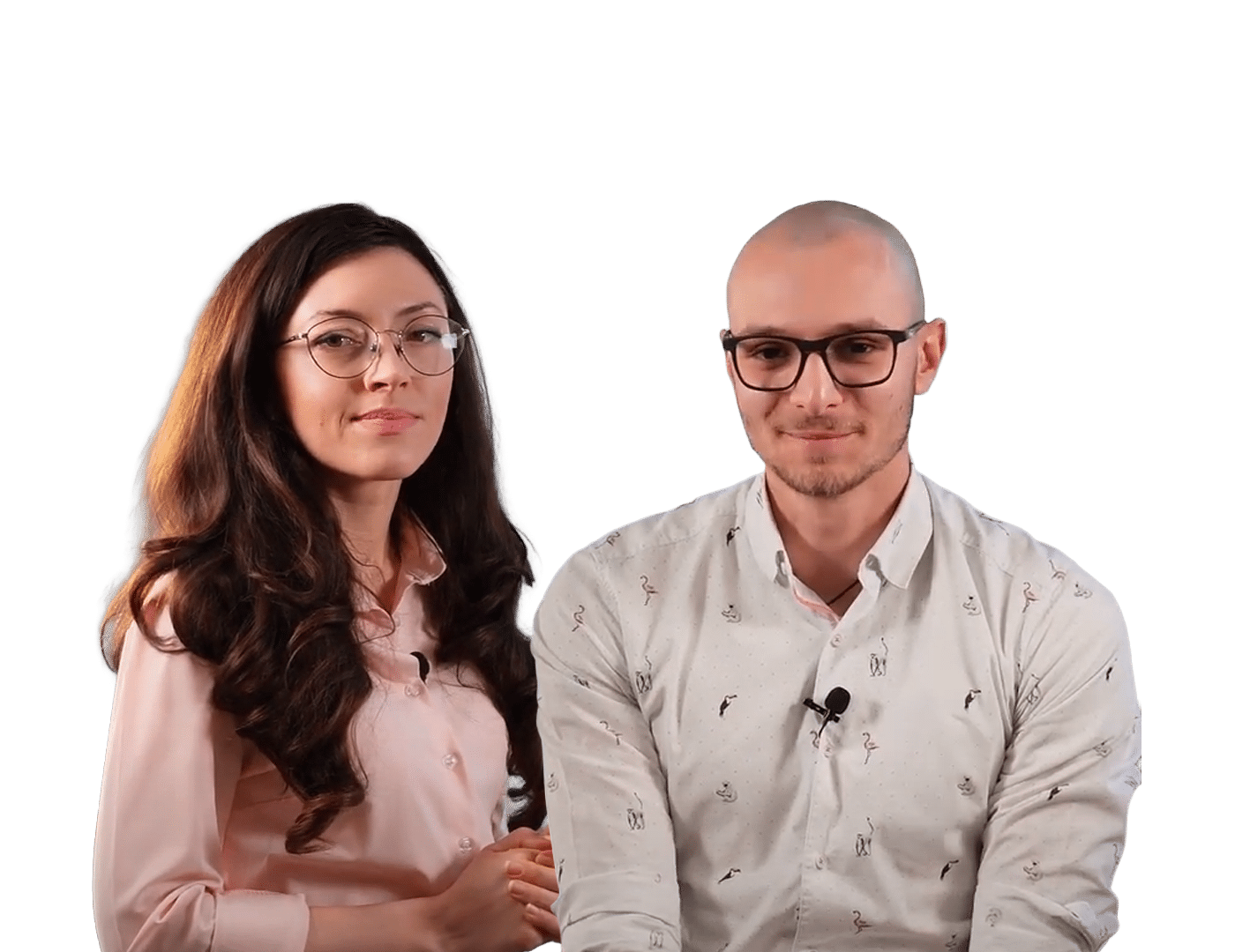 Carolina alumni et Samy étudiant du Master MPID