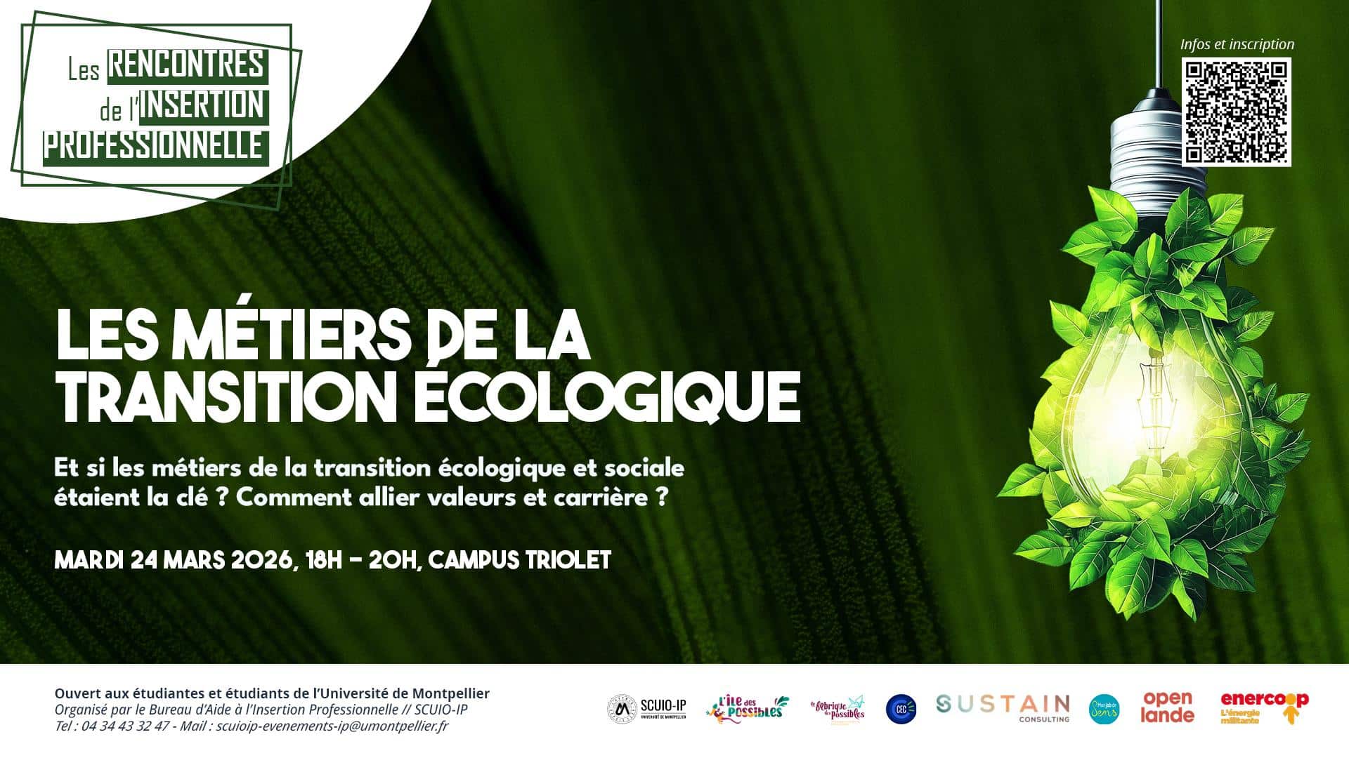 Table ronde - Les métiers de la transition écologique 24 mars 2026