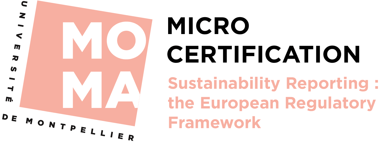 Logo Micro Certification Sustainability Reporting : the European Regulatory Framework