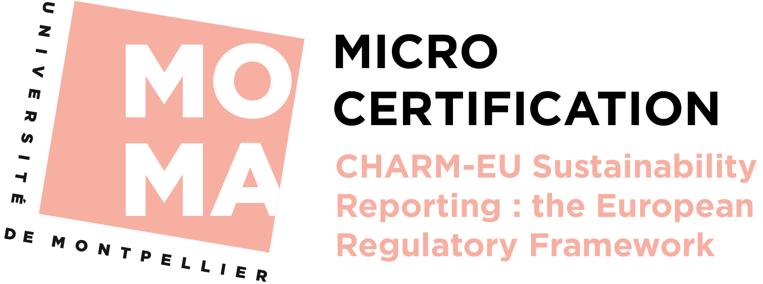 Logo MOMA CHARM-EU Sustainability Reporting the European Regulatory Framework