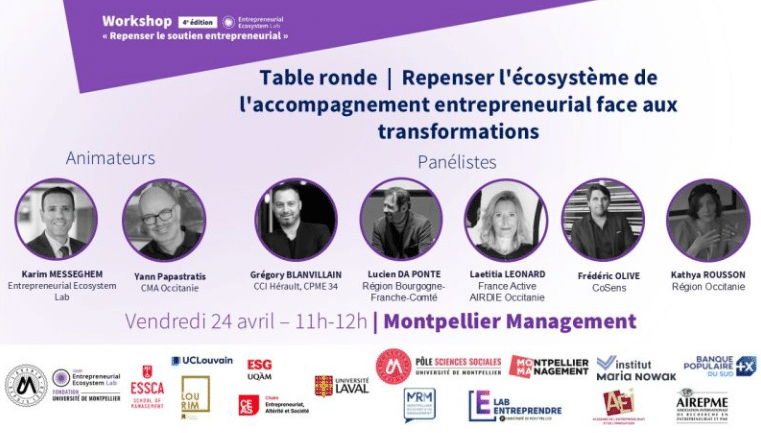 Workshop Entrepreneurial Ecosystem Lab - Table ronde