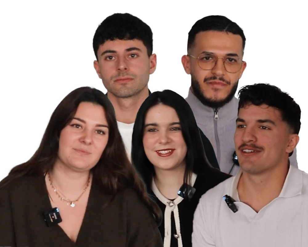 Abderhaman, Alexandra, Léo, Mariia, Mathias
