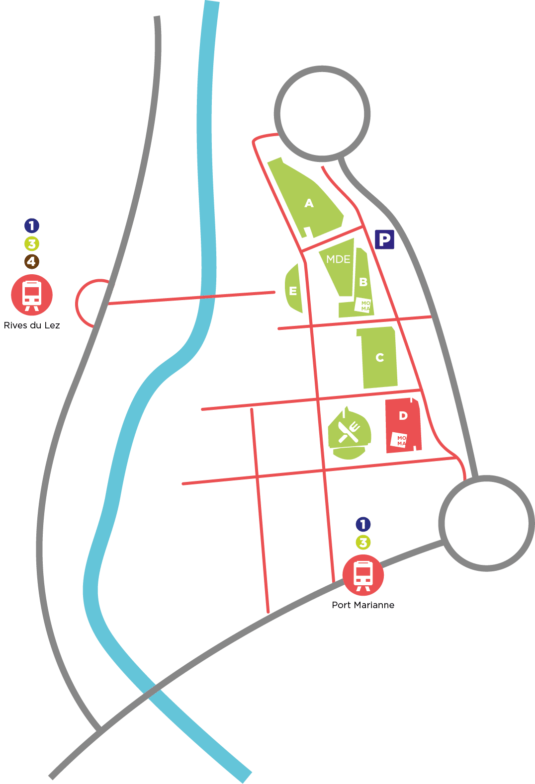 Plan campus Richter